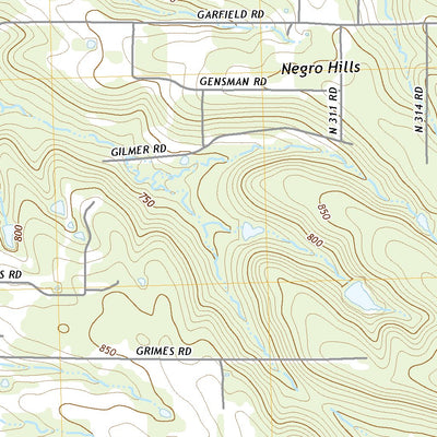 United States Geological Survey Concharty Mountain, OK (2022, 24000-Scale) digital map