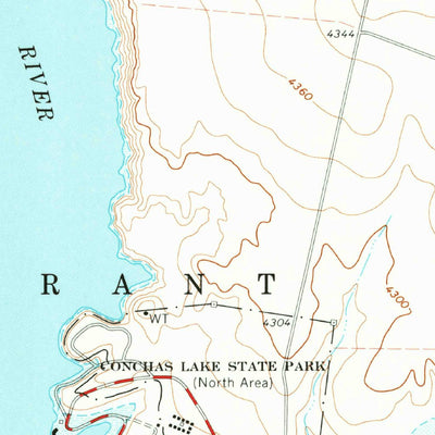 United States Geological Survey Conchas Dam, NM (1968, 24000-Scale) digital map