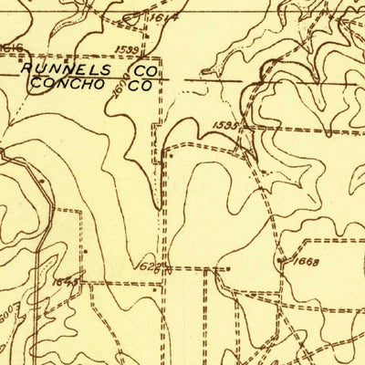 United States Geological Survey Concho, TX (1925, 48000-Scale) digital map