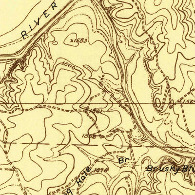 United States Geological Survey Concho, TX (1925, 48000-Scale) digital map
