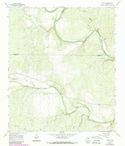 United States Geological Survey Concho, TX (1967, 24000-Scale) digital map