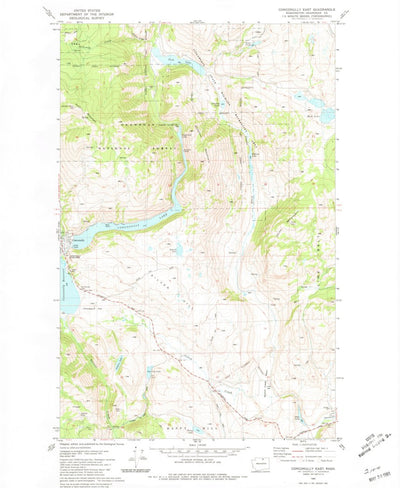United States Geological Survey Conconully East, WA (1981, 24000-Scale) digital map