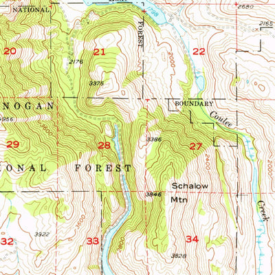 United States Geological Survey Conconully, WA (1957, 62500-Scale) digital map