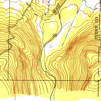United States Geological Survey Concord, AR (1942, 24000-Scale) digital map
