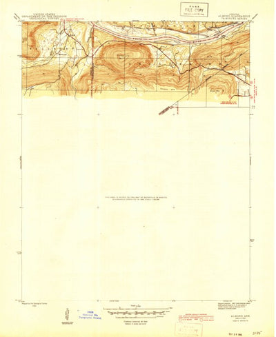 United States Geological Survey Concord, AR (1942, 31680-Scale) digital map