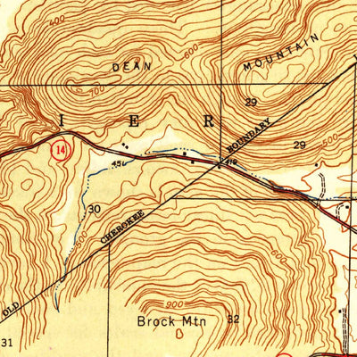 United States Geological Survey Concord, AR (1942, 31680-Scale) digital map