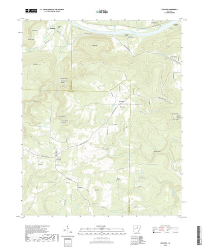 United States Geological Survey Concord, AR (2020, 24000-Scale) digital map