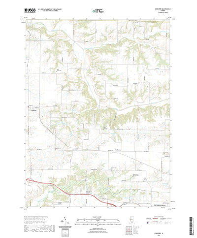 United States Geological Survey Concord, IL (2021, 24000-Scale) digital map