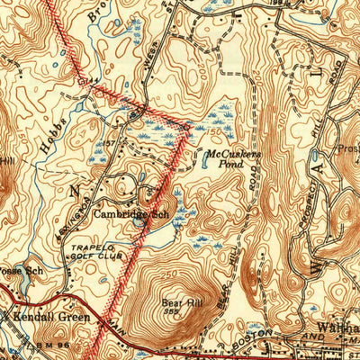 United States Geological Survey Concord, MA (1943, 31680-Scale) digital map