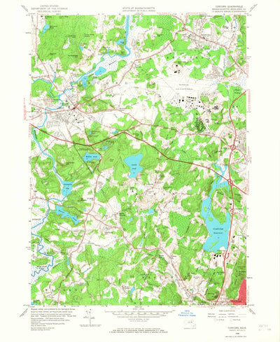 United States Geological Survey Concord, MA (1958, 24000-Scale) digital map