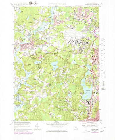 United States Geological Survey Concord, MA (1970, 24000-Scale) digital map