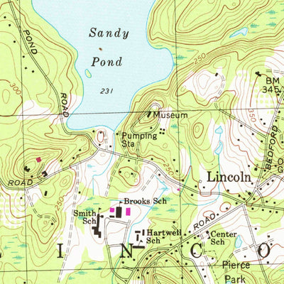 United States Geological Survey Concord, MA (1970, 24000-Scale) digital map
