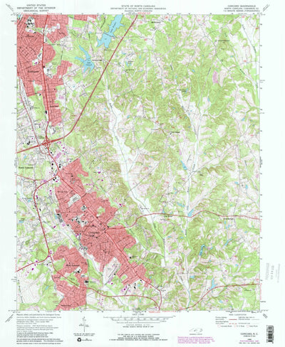 United States Geological Survey Concord, NC (1969, 24000-Scale) digital map