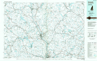 United States Geological Survey Concord, NH (1986, 100000-Scale) digital map