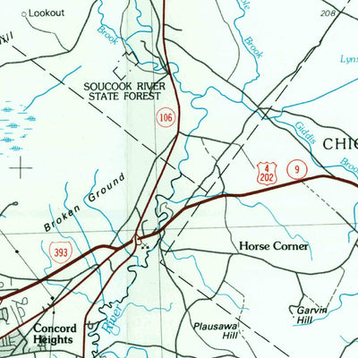 United States Geological Survey Concord, NH (1986, 100000-Scale) digital map