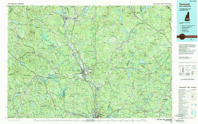 United States Geological Survey Concord, NH (1988, 100000-Scale) digital map
