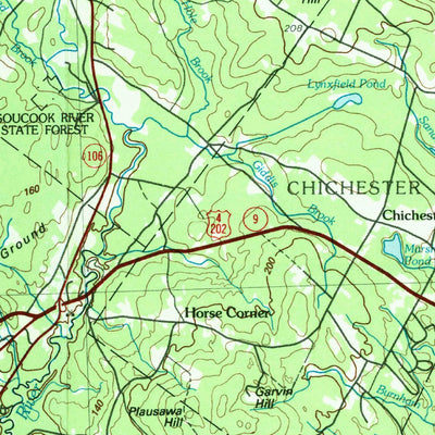 United States Geological Survey Concord, NH (1988, 100000-Scale) digital map