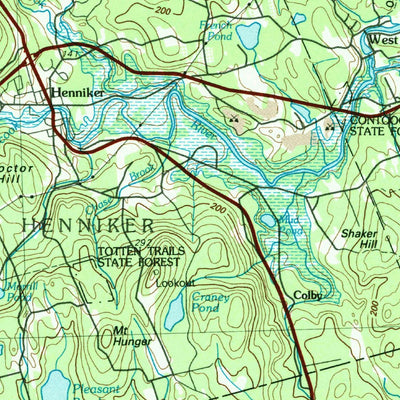 United States Geological Survey Concord, NH (1988, 100000-Scale) digital map