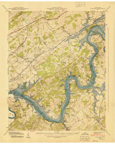 United States Geological Survey Concord, TN (1940, 24000-Scale) digital map
