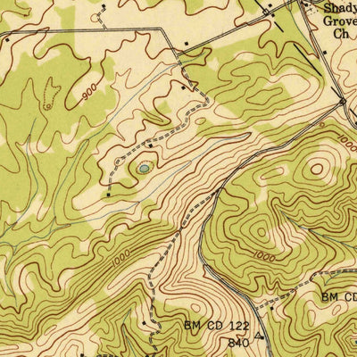 United States Geological Survey Concord, TN (1940, 24000-Scale) digital map