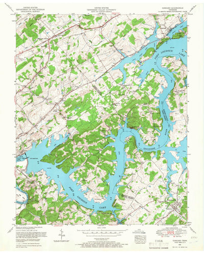 United States Geological Survey Concord, TN (1953, 24000-Scale) digital map