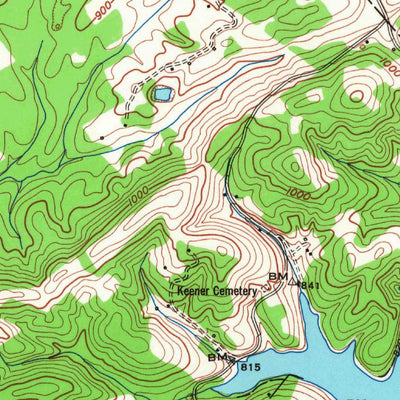United States Geological Survey Concord, TN (1953, 24000-Scale) digital map