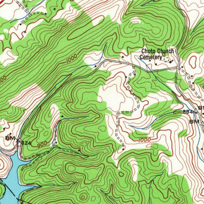 United States Geological Survey Concord, TN (1953, 24000-Scale) digital map