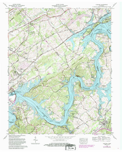 United States Geological Survey Concord, TN (1968, 24000-Scale) digital map