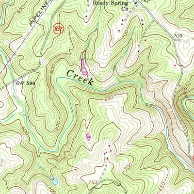 United States Geological Survey Concord, VA (1968, 24000-Scale) digital map