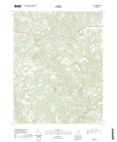 United States Geological Survey Concord, VA (2022, 24000-Scale) digital map