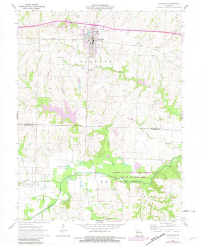 United States Geological Survey Concordia, MO (1962, 24000-Scale) digital map