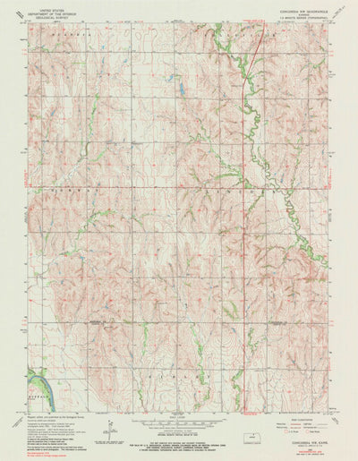 United States Geological Survey Concordia NW, KS (1965, 24000-Scale) digital map