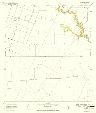 United States Geological Survey Concordia, TX (1969, 24000-Scale) digital map