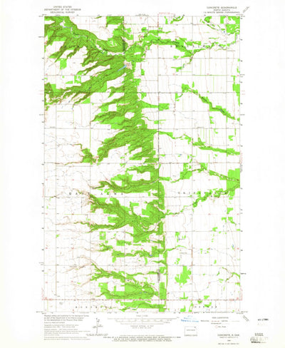 United States Geological Survey Concrete, ND (1964, 24000-Scale) digital map
