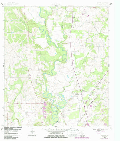United States Geological Survey Concrete, TX (1960, 24000-Scale) digital map