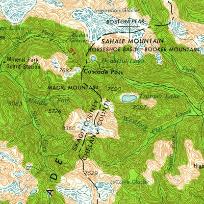 United States Geological Survey Concrete, WA (1958, 250000-Scale) digital map