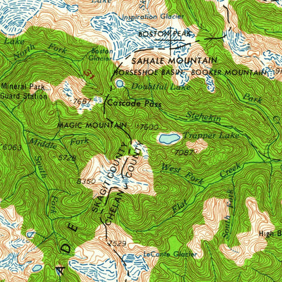 United States Geological Survey Concrete, WA (1962, 250000-Scale) digital map