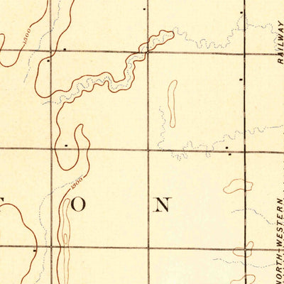United States Geological Survey Conde, SD (1894, 62500-Scale) digital map
