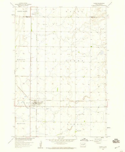 United States Geological Survey Conde, SD (1958, 24000-Scale) digital map