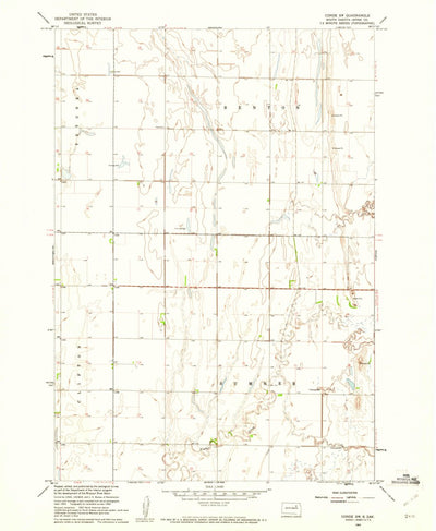 United States Geological Survey Conde SW, SD (1960, 24000-Scale) digital map