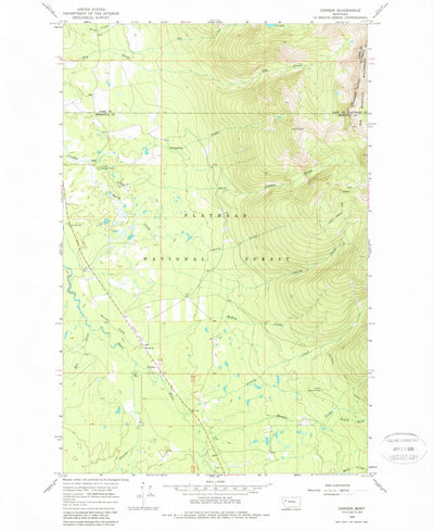 United States Geological Survey Condon, MT (1965, 24000-Scale) digital map