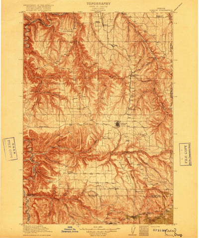 United States Geological Survey Condon, OR (1916, 125000-Scale) digital map