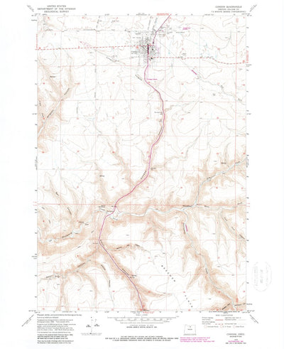 United States Geological Survey Condon, OR (1970, 24000-Scale) digital map