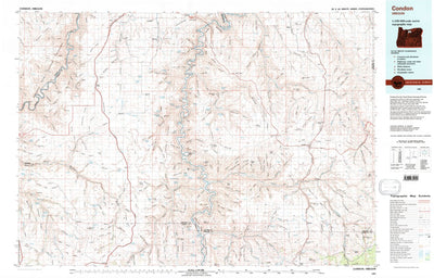 United States Geological Survey Condon, OR (1981, 100000-Scale) digital map