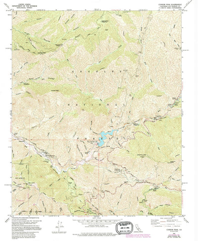 United States Geological Survey Condor Peak, CA (1959, 24000-Scale) digital map