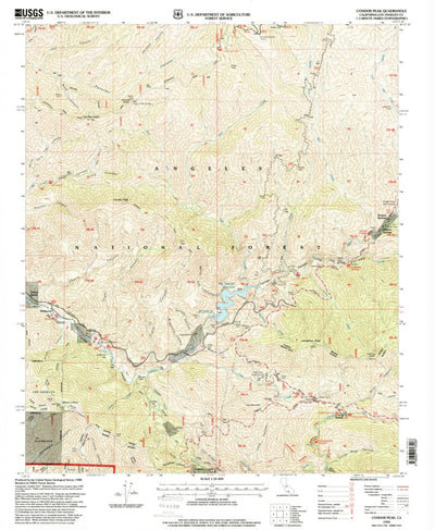 United States Geological Survey Condor Peak, CA (1995, 24000-Scale) digital map