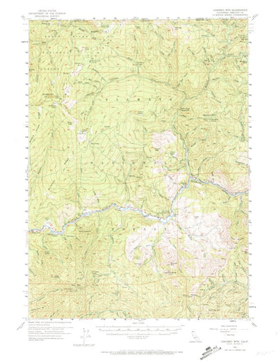 United States Geological Survey Condrey Mountain, CA (1955, 62500-Scale) digital map