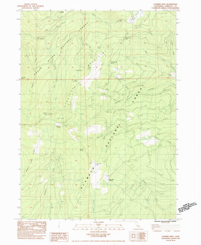 United States Geological Survey Condrey Mountain, CA (1983, 24000-Scale) digital map
