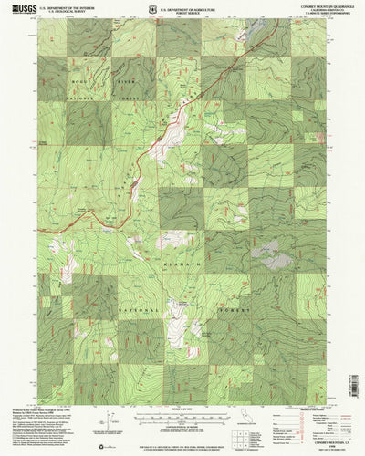 United States Geological Survey Condrey Mountain, CA (1998, 24000-Scale) digital map