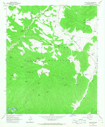 United States Geological Survey Cone Butte, AZ (1966, 24000-Scale) digital map